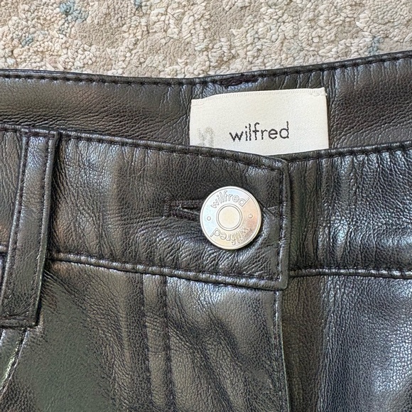 Black Faux Leather Pants - Picture 6 of 12